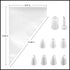 Pastry Piping Bags Set of 100 - Disposable Cake Decorating Bags, Thickened Icing Piping Bag for Baking Supplies