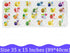 35x16 inch, BEEHOMEE Polyvinyl Chloride (PVC) Bath Mat, Alphabet, Square, XL Size, Textured Pattern, Suction Cups