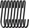 18 Pack ESFUN 4 inch Heavy Duty S Hooks, Black S Shaped Hooks for Hanging Kitchenware, Clothes, and Plants