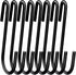 18 Pack ESFUN 4 inch Heavy Duty S Hooks, Black S Shaped Hooks for Hanging Kitchenware, Clothes, and Plants