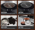 Panda 58.5mm Espresso Puck Screen, 1.7mm Thickness, 150µm Reusable Filter for Espresso Portafilter Basket