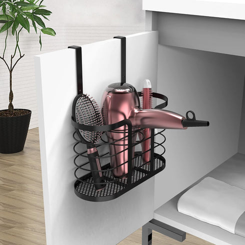 YIGII Hair Tool Organizer, Dryer Holder for Bathroom Care & Styling Tools Storage Basket