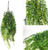 Artificial Hanging Vine - Weeping Willow Plastic Plants, Faux Ivy Garland for Indoor Outdoor Decor (4 Pcs)