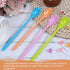 8 Pcs Iced Tea Spoons, Long Plastic Ice Handle Spoons, Colorful Teaspoons for Mixing Ice Cream, Honey, Cocktail
