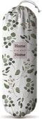 Hglian Grocery Bag Storage Dispenser, Eucalyptus Leaves Plastic Bag Holder, Kitchen Decor Organizer for Women