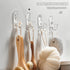 Self Adhesive Hooks, 8 Pcs Acrylic Wall Hooks for Bathroom Kitchen Office, Waterproof Utility Hook