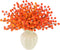 letesult 44PCS Artificial Fall Berry Stems Branches, 8.6 Inch Faux Orange Holly Fall