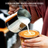 Milk Frothing Pitcher Jug, 350ml (12oz) Stainless Steel Cup for Espresso, Hot Chocolate, Foam Making