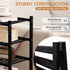 4 Closet, Bathroom27 x11 x26(Black, 4 Tier Bamboo Shoe Rack Storage Organizer for Multifunctional Stackable Free