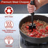 2Pcs Meat Chopper Tool, Ground Beef Meat Masher, Plastic Meat Spatula Chopper, Silicone Chop and Stir Kitchen Tool for
