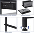 2 NANANARDOSO Nightstand with Charging Station, Small Bedside Table with Fabric Drawers and Storage Shelf, Rustic End