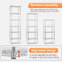 FDW 6 Tier Wire Shelving 17L x 12W x 64H, Adjustable Metal Shelves for Kitchen, Garage, Chrome