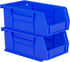 Hudson Exchange 7-1/2" x 4" x 3" Plastic Stackable Storage Bin and Hanging Container (Blue)