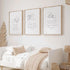 Joocrise Set 3 12x16 Inch Nursery Scripture Wall Art of Nursery Bible Verse Wall Decor Baby Christian Canvas Art