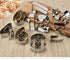 Large Number Cookie Cutters Set - 9 Piece Stainless Steel 3 Inch Numbers for Kitchen Baking