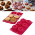 Webake Non-stick Silicone Mini Tube Cake Baking Pan, Fancy Fluted Tube Cake Pan, Pack of 2