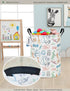 ONOEV Round Waterproof Laundry Basket,Gift Basket,Suitable for Children's Room and Toy Storage(Musical instrument)