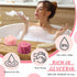 24 Loopeer Pcs Rose Soap Favors for Wedding Bridal Shower Mini Flower Shaped Scented Soap Guest Gift Bulk with Box