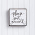 Primitives by Kathy Please Seat Yourself Inset Bathroom Home Décor Sign, One Size