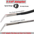 Universal Extractor Attachment for Carpet Cleaning & Auto Detailing, Clear with 3 Adapters for Shop Vacs 2-1/2",