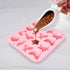 Pastoral Style Silicone Chocolate Mold, 16 Cavity Butterfly Bee Flower Moon Star Cloud for Candy, Jelly, Cake Decoration