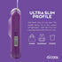 O2COOL Battery Powered Deluxe Necklace Fan for Personal Cooling with Adjustable Lanyard - Purple