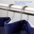 2LB Depot Wide Shower Curtain Rings/Hooks Set, 12 Rings, Decorative Brushed Satin Nickel Finish, Rustproof