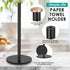 Paper Towel Holder Black,ZMGNND Adjustable Paper Towel Stand for Countertop - New House Essentials,Matte Black Bathroom Paper Towel Holders - Holds 3 Rolls,Kitchen Paper Towel Dispenser for Counter