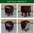 Outdoor,M,07 CRFATOP Printed Round Ottoman Covers Slipcover Stretch Footstool Protector Covers Soft Footrest Ottoman