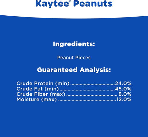 11 Kaytee Shelled Peanuts for Cardinals, Blue Jays, Woodpeckers and Other Outside Wild Birds, Pounds