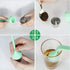 2pcs Tea Infuser - Extra Fine Mesh Tea Cup Filter with Silicone Handle for Loose Leaf or Herbal Tea (Green and Red)