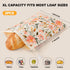Augine 2 Pack Beeswax Bread Bag, Sourdough Bread Bags, Reusable Bread Bags for Homemade Bread, Organic Cotton Beeswax