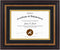 Golden State Art 8x10 Document Frame for 6x8 Diploma/Certificate/Picture, Black Gold & Burgundy, Real Glass