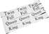 Bed Sheet Organizer and Storage Size Label Bands for Linen Closet Organization - King 2PCs Pack | White