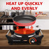 Techwood Hot Plate Portable Electric Stove, 1500W Countertop Single Burner with Adjustable Temperature, 7.5” Cooktop