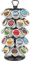 K Cup Holders, K Cup Carousel, Coffee Pods Storage Organizer Stand (Black, 40 Pods Capacity K/D Design)