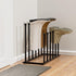 pickpiff Free Standing Shoe Racks - Black Metal Boot Rack for Dorm Room, Closet, Entryway, Fits 6 Pairs