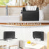 Hand Towels Box Cover,PU Leather Wall-Mounted Tissue Box Cover Holder Compatible with Kleenex Disposable Paper Hand