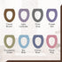 Soft Toilet Seat Cover - Plush Fabric Warmer for Round & Elongated 14x18" Toilet Seats, Pastel Pink