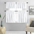 DONREN Pure White Small Window Curtain Panels, Room Darkening Curtain Tiers for Nursery, 42 x 36 Inch, 1 Pair
