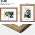 8x10 4x6/5x7 8x10 Set 4 Egofine Picture Frames with Plexiglass, Display Pictures with Mat or Without Mat