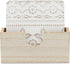 Set 6-3.8 Juvale Wooden Coasters of in, White, Square, Farmhouse Style - Coaster Holder for Coffee Table & Bar Decor