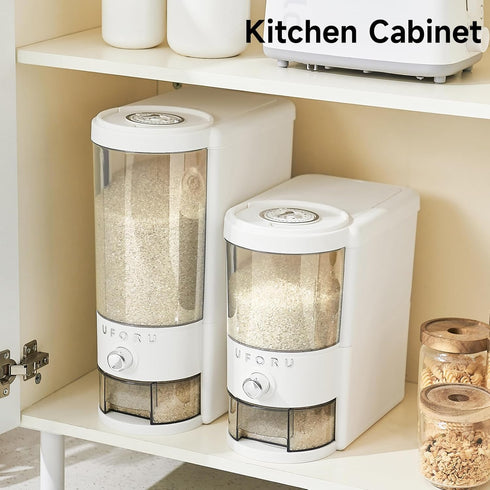 20 lbs Rice Dispenser | Large Rice Storage Container for Kitchen&Pantry - Space-saving, Moisture & Pest-proof, BPA-Free