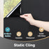 DOWELL Blackout Window Film, 100% Light Blocking Static Cling for Glass, Heat Control Removable Window Tint.