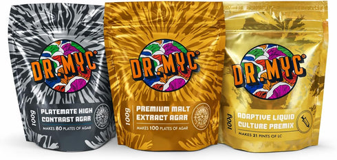 DRMyc 10.5 100 Supremely Clear Adaptive Liquid Culture Premix for Mushroom Cultivation - with Nutritional Profile