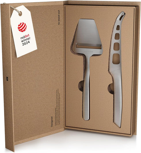 LARS NYSM Cheese Slicer and Knife Set 2 pcs. I Cheese Knife