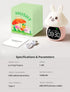 MASHI Mushroom Bunny Alarm Clock, Toddler Sleep Training Clock with Sun & Moon, Sleep Sound Machine, Night Lights