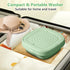 MacLehose Mini Portable Washing Machine, Mini Washer and Dryer Combo, 9L, Foldable for Baby Clothes, Underwear, Socks,