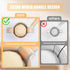 Folksy Super Kitchen 2 Pcs Silicone Bread Sling, Extra Wider, Non-Stick Baking Mat for Sourdough, Brown, Gray