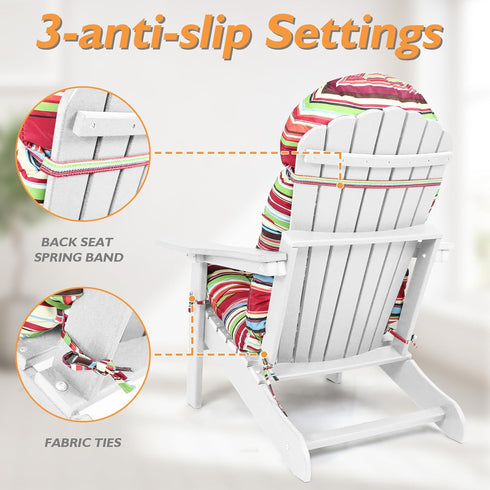 Mguio 44''L 19''W 4''H Adirondack Chair Cushion, Rocking Chair Cushions High Back, Thickened Patio Chair pad for Indoor